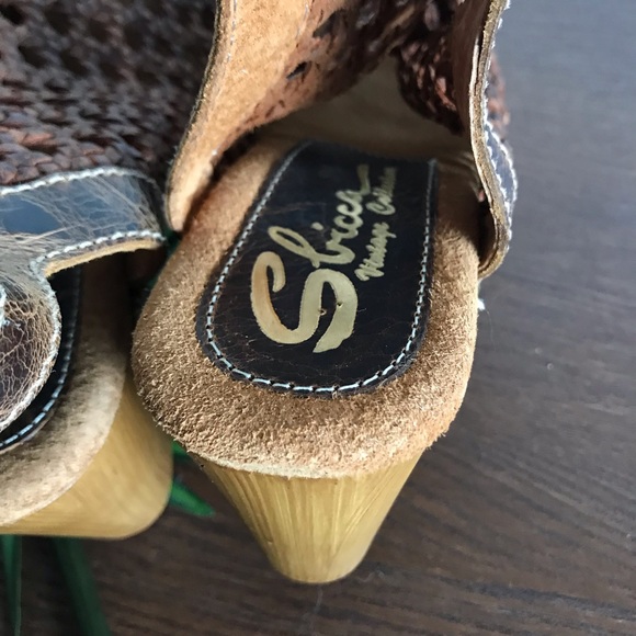 Sbicca vintage Caged Genuine Leather Clogs - Picture 4 of 4